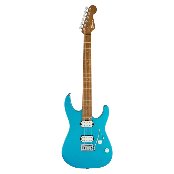 Charvel Pro Mod DK24 HH 2PT Karamelize Akçaağaç Klavye Matte Blue Frost Elektro Gitar