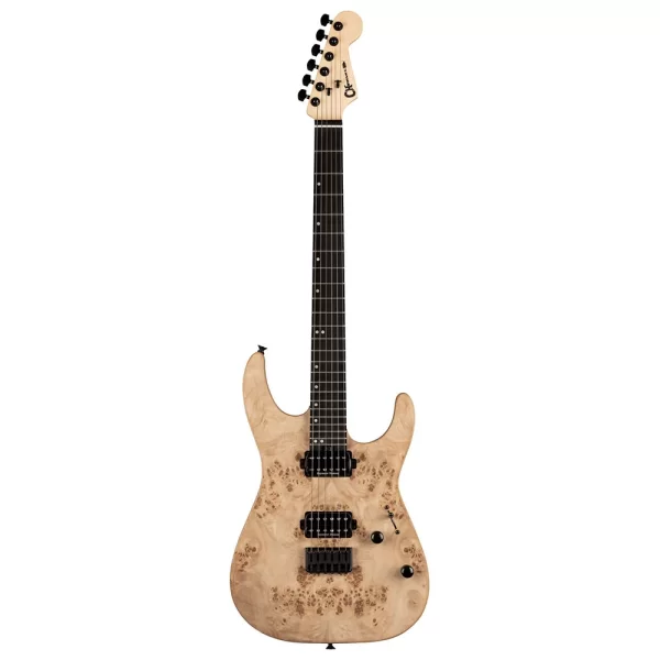 Charvel Pro Mod DK24 HH HT E Mahogany with Poplar Burl Top Abanoz Klavye Desert Sand Elektro Gitar