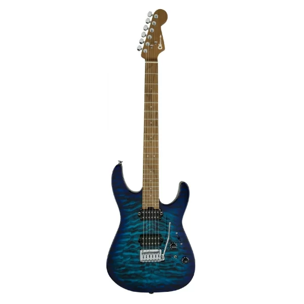 Charvel Pro Mod DK24QM HH 2PT Karamelize Akçaağaç Klavye Chlorine Burst Elektro Gitar