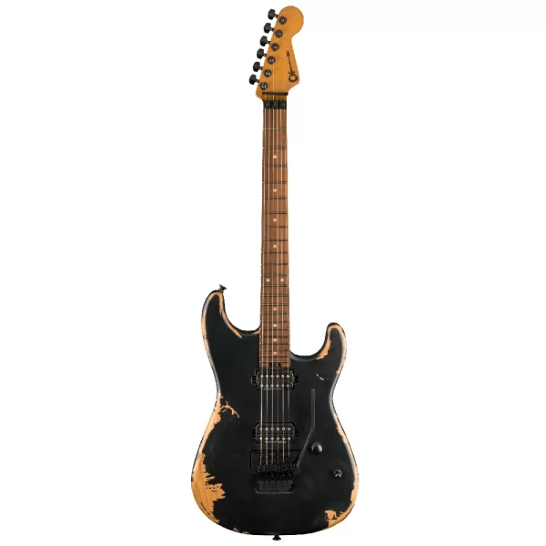 CHARVEL Pro Mod Relic San Dimas Style 1 HH FR Pau Ferro Klavye Weathered Black w/Bag Elektro Gitar