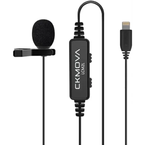 CKMOVA LCM2L Iphone Ipad ve IOS için Lightning Girişli Yaka Mikrofonu