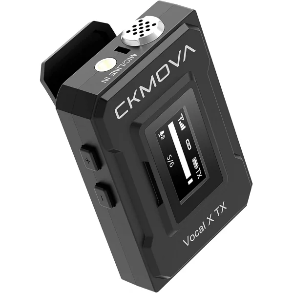 CKMOVA Vocal X V2 Ultra kompakt 2,4 GHz Çift Yaka Kablosuz Mikrofon Seti