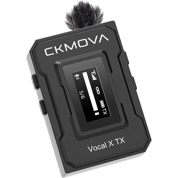 CKMOVA Vocal X V2 Ultra kompakt 2,4 GHz Çift Yaka Kablosuz Mikrofon Seti