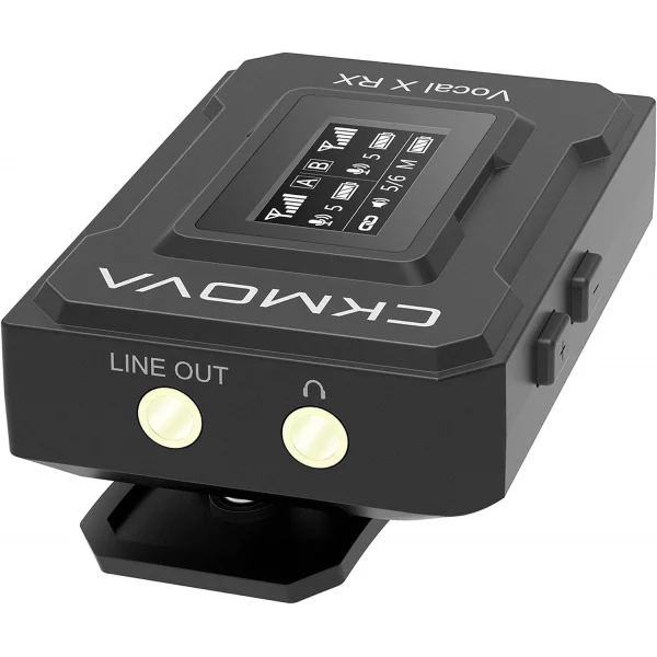 CKMOVA Vocal X V2 Ultra kompakt 2,4 GHz Çift Yaka Kablosuz Mikrofon Seti