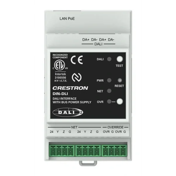 Crestron DIN-DLI DALI Arayüzü, DIN Ray Montaj