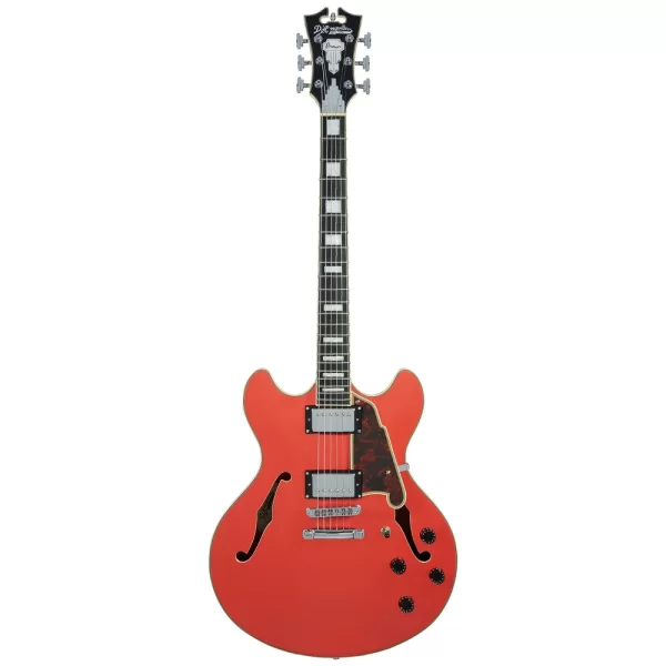 Dangelico DAPDCFRCSCB Premier DC Fiesta Red Elektro Gitar