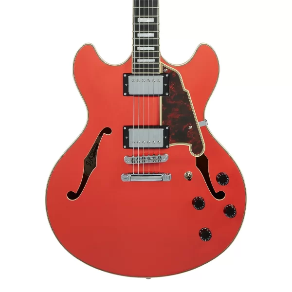 Dangelico DAPDCFRCSCB Premier DC Fiesta Red Elektro Gitar