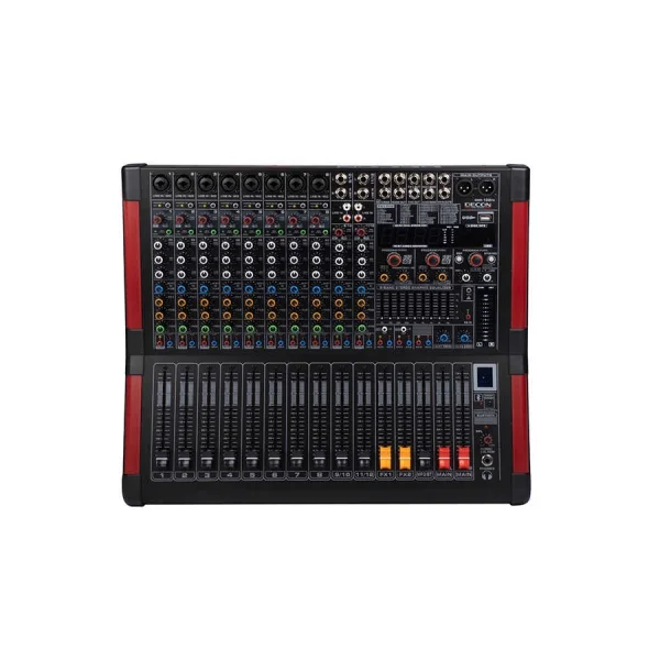 Decon DMP122FX 12 Kanal Power-Mixer 2x500W 2xEFX Bluetooth USB