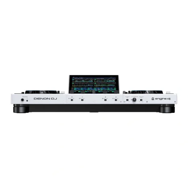 Denon DJ Prime 4+ White Edition İkinci Nesil Profesyonel 4-Kanal DJ Controller, Standalone Player, Engine Prime Sistemi, Sınırlı sayıda Beyaz Üretim