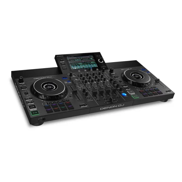 Denon DJ SC Live 4 4-Deck Standalone DJ kontrolcü, 7 Dokunmatik Ekran, Dahili Hoparlörler ve WI-FI Bağlantı