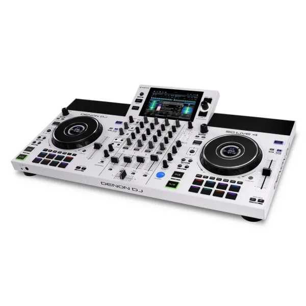 Denon DJ SC Live 4 4-Deck Standalone DJ kontrolcü, 7 Dokunmatik Ekran, Dahili Hoparlörler ve WI-FI Bağlantı