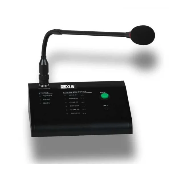DEXUN DMX 6M 6-zone Mikrofon (DMX600 DMX900 ile kullanılır)