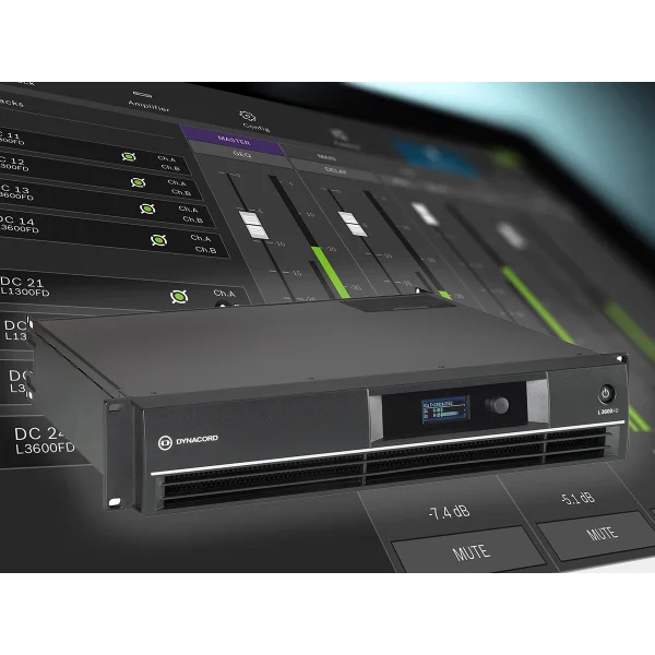 Dynacord L3600FD 3600W DSP Power Amfi 2x1800W/4-ohm