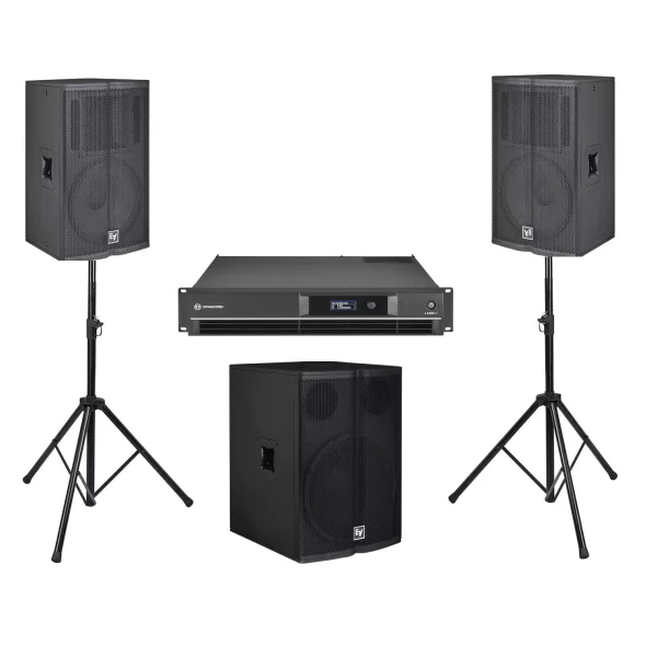 Electro-Voice Tour-1518 Premium Canlı Müzik Ses Sistemi 2 x TX1152, TX1181 SUB + Dynacord L3600FD