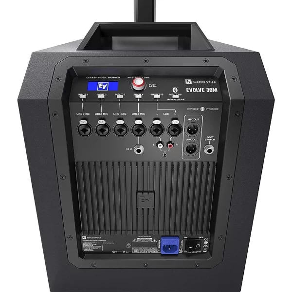 Electro Voice EVOLVE 30-M BLACK APP Kontrol Aktif Mikserli Column Array Aktif Ses Sistemi 10 SUB + 6x2.8