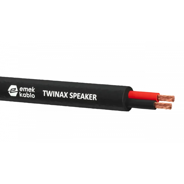 Emek Twinax 2x1,5 mm Profesyonel Kauçuk Esnek Hoparlör kablosu ( 100mt Rulo )