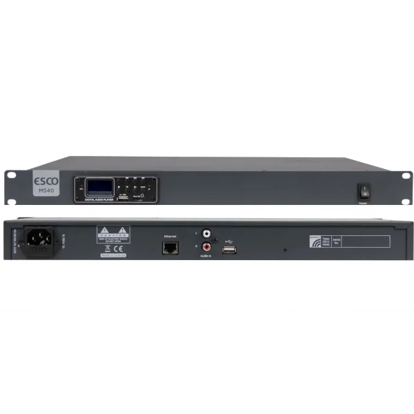 Enorm MS40 IP Anons, Music Server, Ethernet/MP3 USB/Line in/Röle
