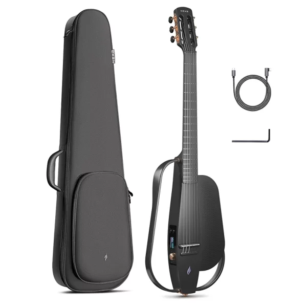 Enya NEXG 2N CL BK Siyah Renk Elektro Klasik Gitar