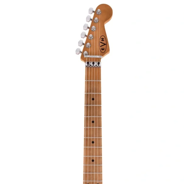 EVH Striped Frankenstein Frankie Akçaağaç Klavye Red with Black Stripes Relic Elektro Gitar