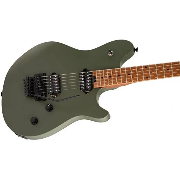 EVH Wolfgang WG Standard Fırınlanmış Akçaağaç Klavye Matte Army Drab Elektro Gitar