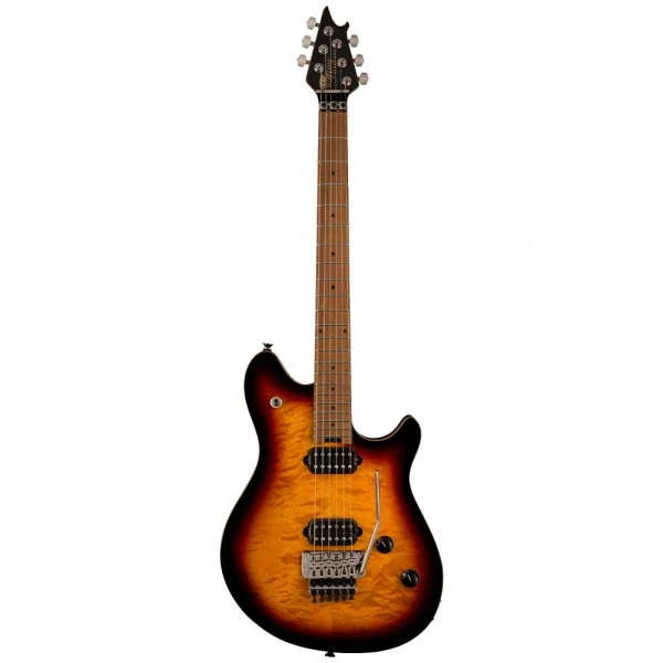 EVH Wolfgang WG Standard QM Fırınlanmış Akçaağaç Klavye 3-Color Sunburst Elektro Gitar