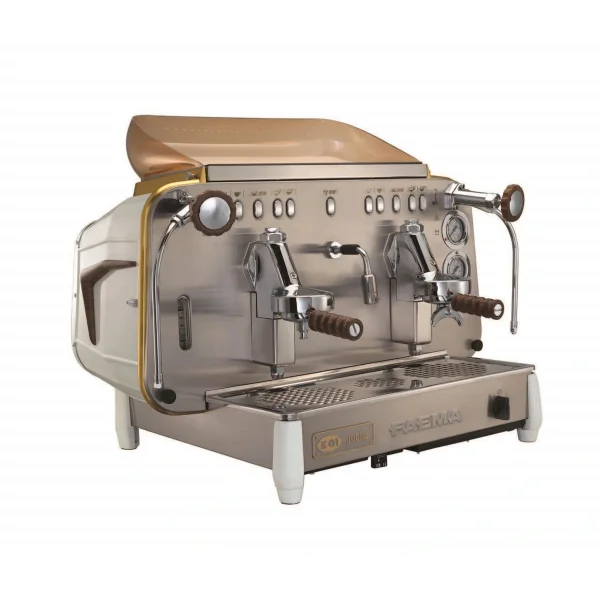 Faema E61 A/2 Jübile White Wood Çift Gruplu Espresso Kahve Makinesi