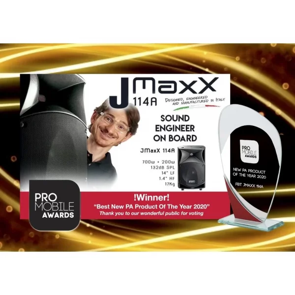 FBT JMaxX 110A | 2-yollu Bass reflex Aktif Hoparlör - 10 + 1 -700Wrms+200Wrms