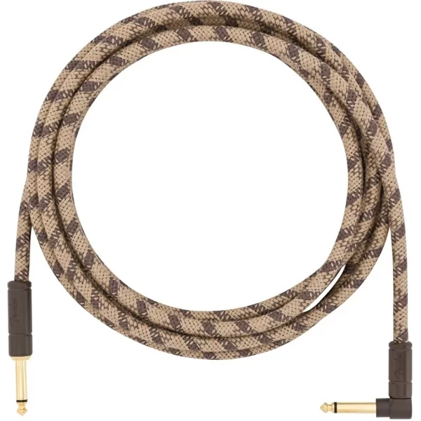 Fender 10 Angled Festival Pure Hemp Brown Stripe Enstrüman Kablosu