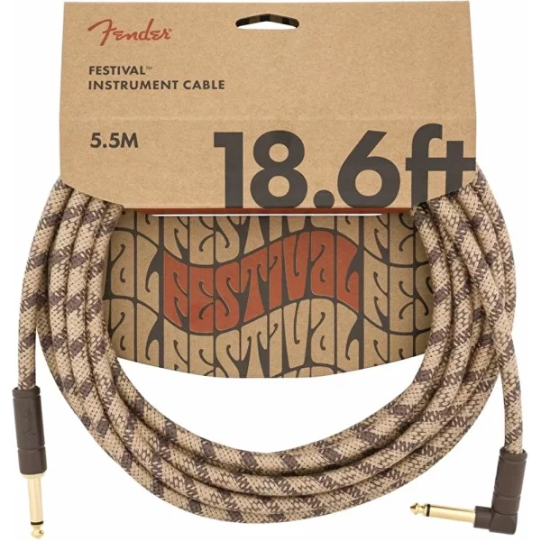 Fender 18.6 Angled Festival Pure Hemp Enstrüman Kablosu