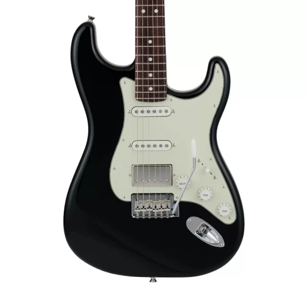 Fender 2024 Collection Made in Japan Hybrid II Stratocaster HSS Gülağacı Klavye Black w/Bag Elektro Gitar
