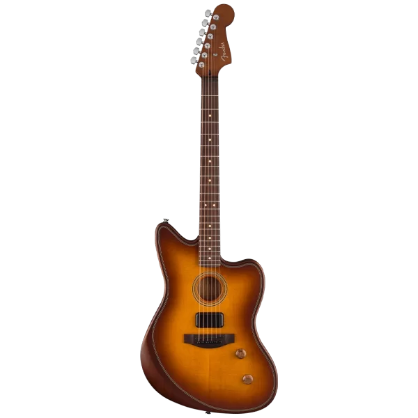 Fender Acoustasonic Standard Jazzmaster Gülağacı Klavye Honey Burst Elektro Akustik Gitar