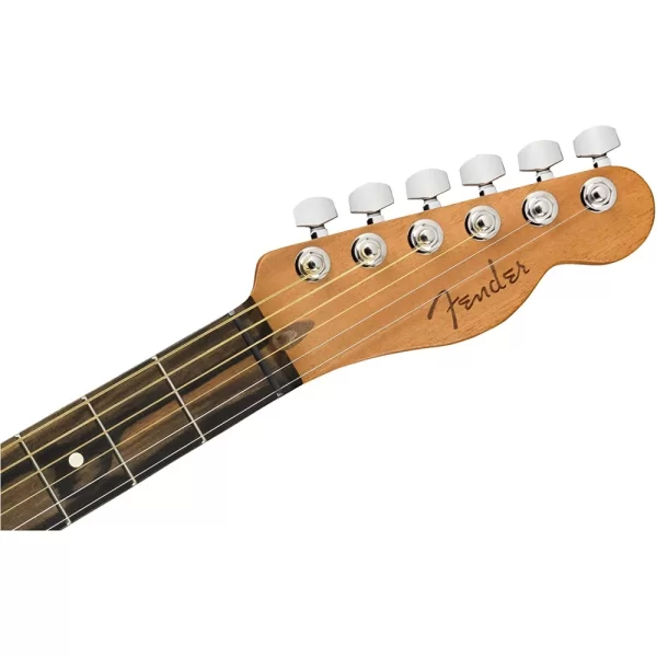Fender American Acoustasonic Telecaster Abanoz Klavye Black Elektro Akustik Gitar