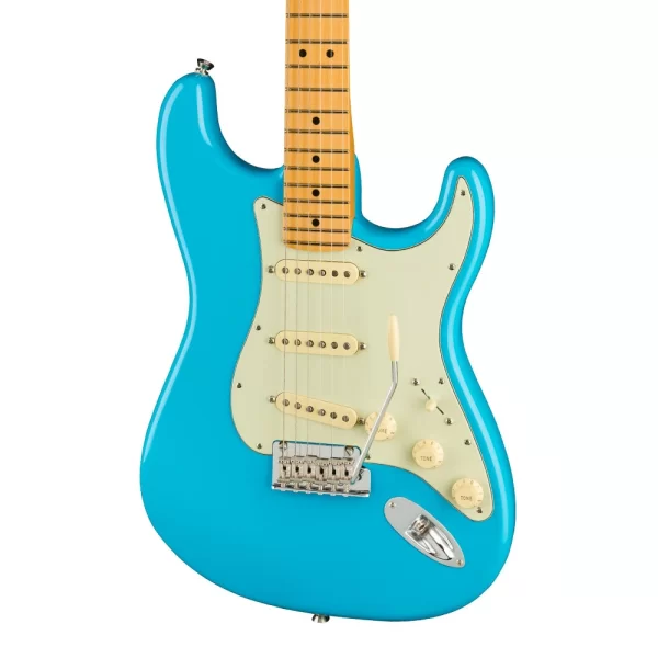 Fender American Professional II Stratocaster Akçaağaç Klavye Miami Blue Elektro Gitar