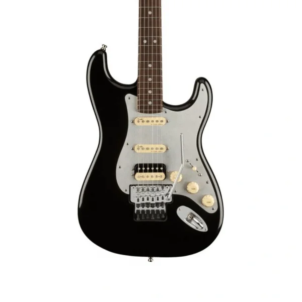 Fender American Ultra Luxe Stratocaster Floyd Rose HSS Gülağacı Klavye Mystic Black Elektro Gitar