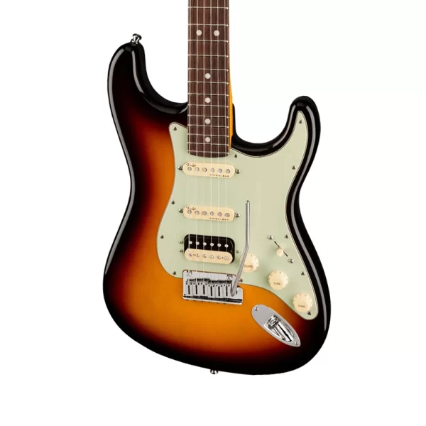 Fender American Ultra Stratocaster HSS Gülağacı Klavye Ultraburst Elektro Gitar