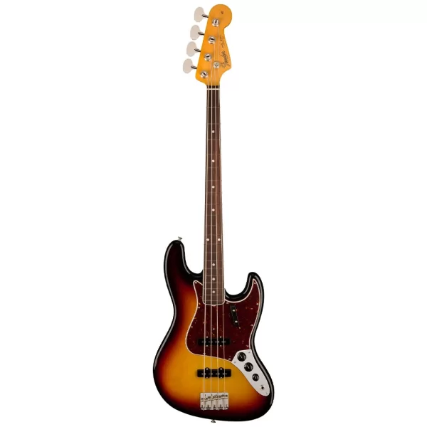 Fender American Vintage II 1966 Jazz Bass Gülağacı Klavye 3 Ton Sunburst Bas Gitar