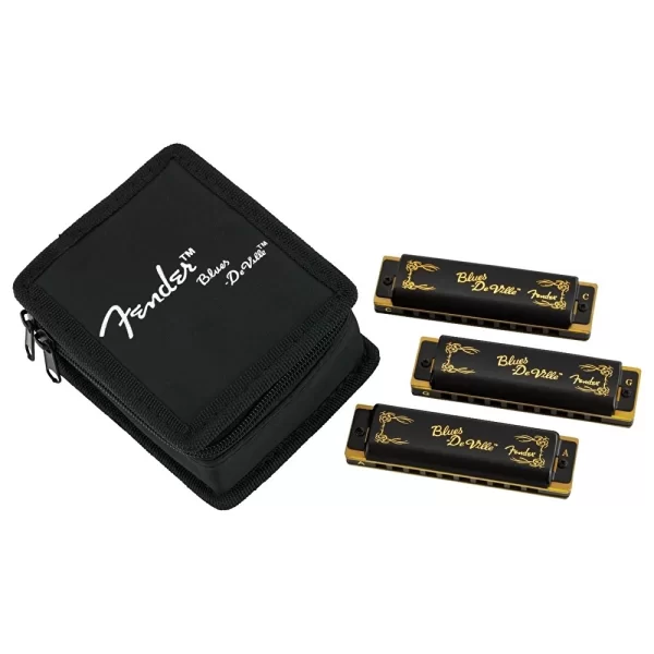 FENDER BLUES DEVILLE - 3lü Mızıka Seti (Çantalı)