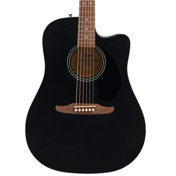 Fender California Debut Redondo CE Dreadnought Ceviz Klavye Siyah Elektro Akustik Gitar