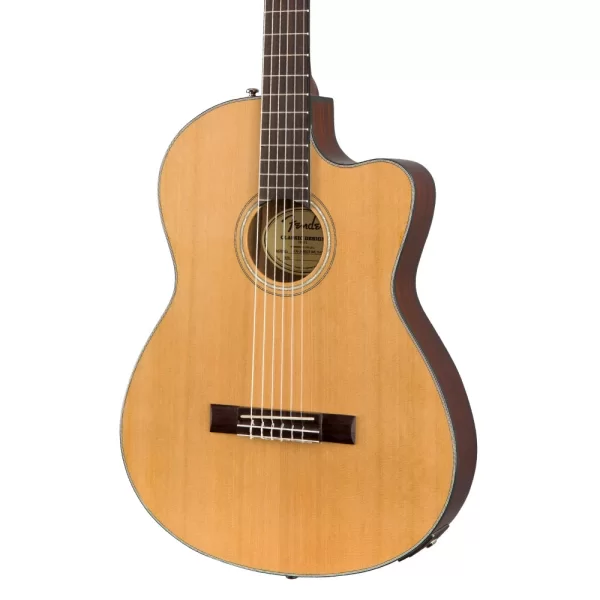 FENDER CN-140SCE İnce Kasa Ceviz Klavye Elektro Klasik Gitar