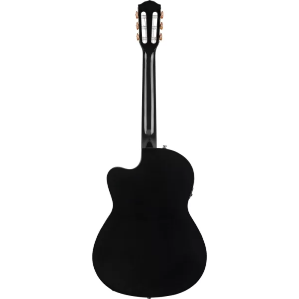 Fender CN-140SCE Nylon Thinline Ceviz Klavye Siyah Elektro Klasik Gitar