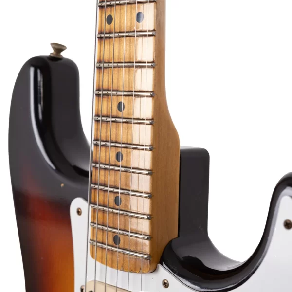 Fender Custom Shop 1958 Stratocaster Relic Akçaağaç Klavye Faded Aged Chocolate 3 Color Sunburst Elektro Gitar
