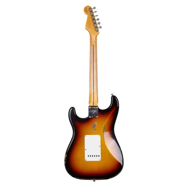 Fender Custom Shop 1958 Stratocaster Relic Akçaağaç Klavye Faded Aged Chocolate 3 Color Sunburst Elektro Gitar