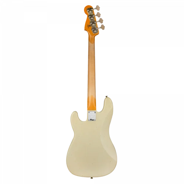 Fender Custom Shop 1963 Precision Bass Journeyman Relic Aged Olympic White Bas Gitar