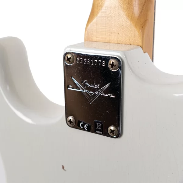 Fender Custom Shop 1964 Stratocaster Journeyman Relic Gülağacı Klavye Aged Olympic White Elektro Gitar