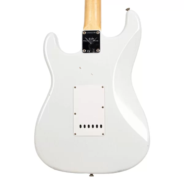 Fender Custom Shop 1964 Stratocaster Journeyman Relic Gülağacı Klavye Aged Olympic White Elektro Gitar