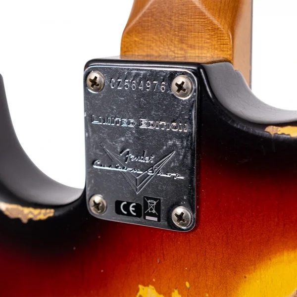 Fender Custom Shop Limited Edition 1959 Stratocaster Heavy Relic Roasted Akçaağaç Klavye Wide Fade 3 Color Sunburst Elektro Gitar