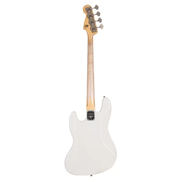Fender Custom Shop Limited Edition 1964 Jazz Bass Journeyman Relic Aged Olympic White Bas Gitar