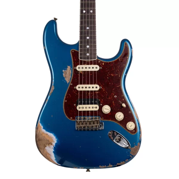Fender Custom Shop Limited Edition 1967 Stratocaster HSS Heavy Relic Aged Aquamarine Metallic Elektro Gitar
