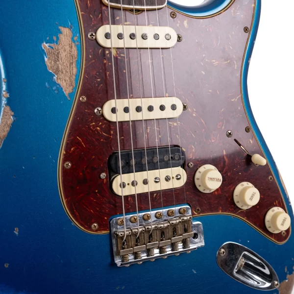 Fender Custom Shop Limited Edition 1967 Stratocaster HSS Heavy Relic Aged Aquamarine Metallic Elektro Gitar