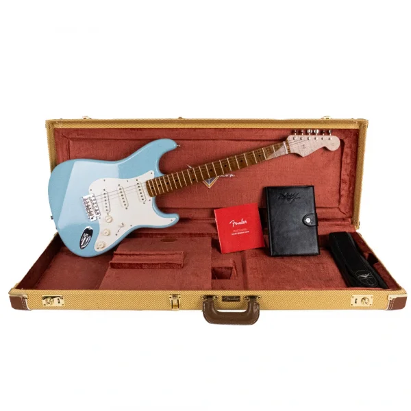 Fender Custom Shop Limited Edition Roasted 50s Stratocaster Lush Closet Classic Faded Aged Daphne Blue Elektro Gitar
